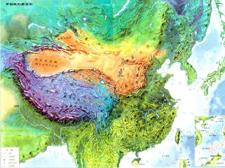 全新高清竖版版式，尽览中华大地壮丽地形风貌图