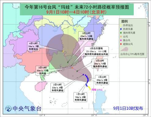 台风“玛娃”最新动态发布