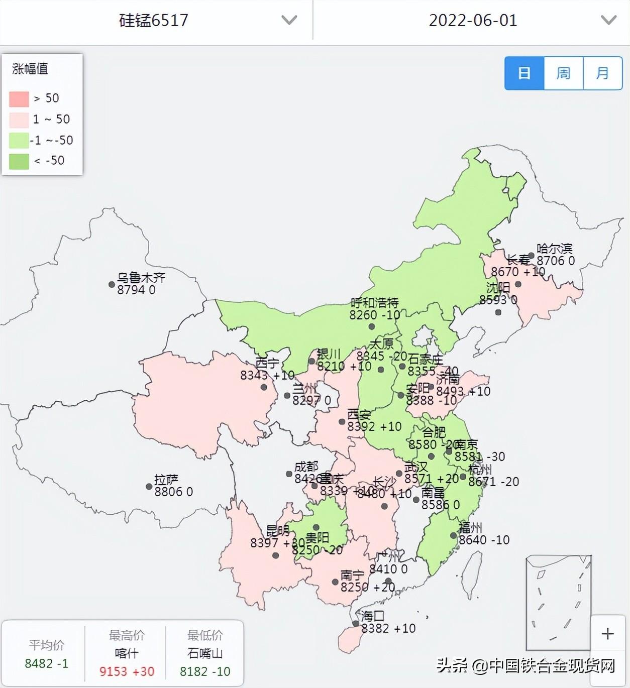 最新硅锰合金6517市场行情及报价动态